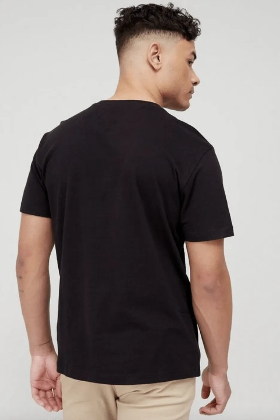 TOMMY JEANS CLASSIC SMALL VARSITY TEE - BLACK