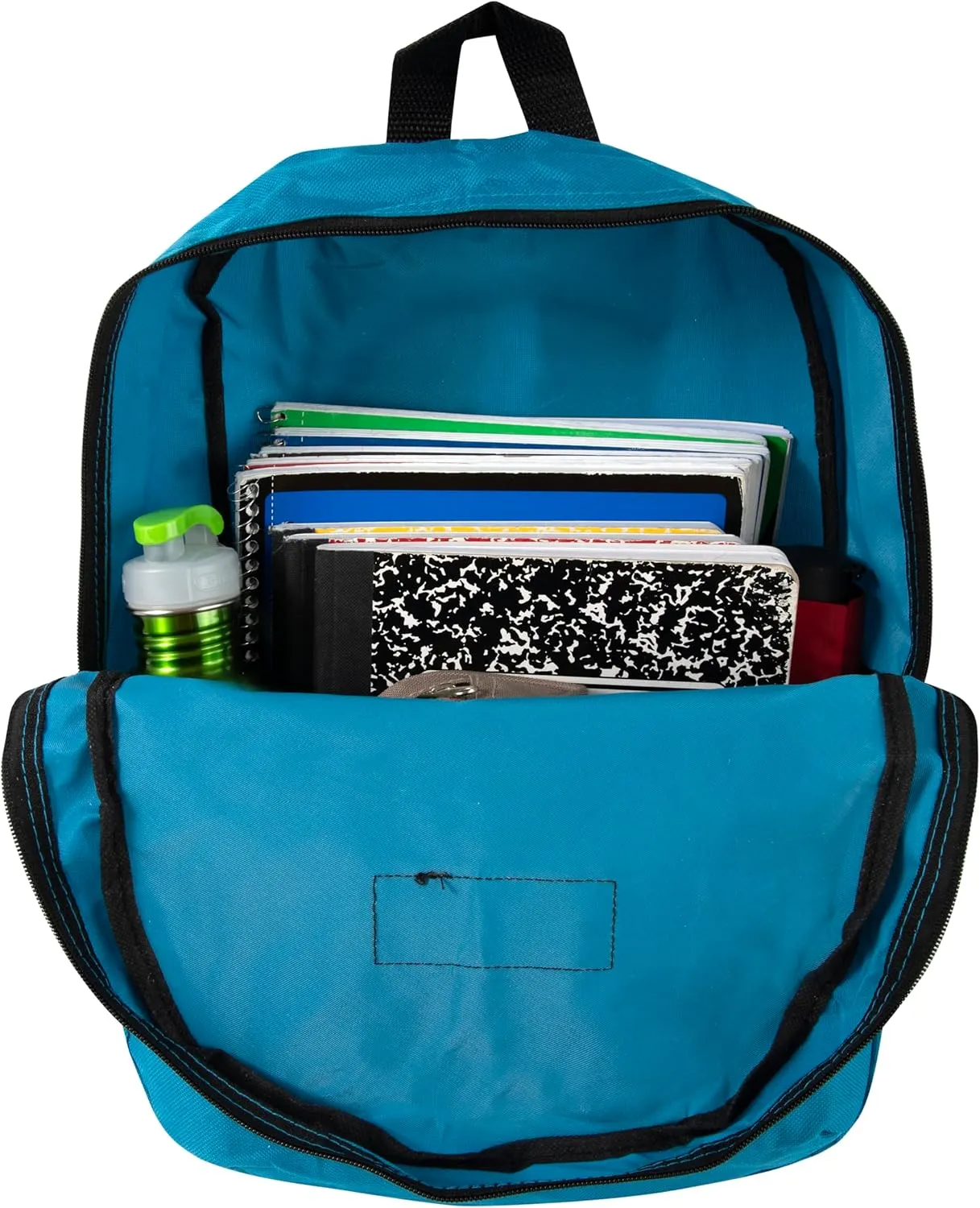 Trail maker Classic 17 Inch Backpack with Adjustable Padded Shoulder Straps (Light Blue)