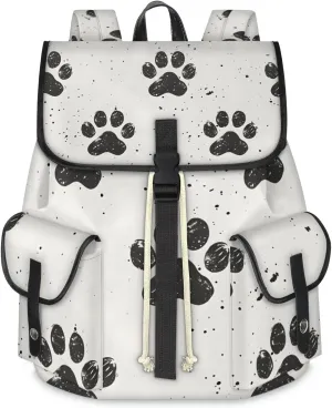 Travel Backpack For Women Men, Active Dog Laptop Backpacks Rucksack Large Capacity Vintage Backpack Drawstring Backpack Casual Bookbags Water Resistant Daypack Bags For Outdoor Camping