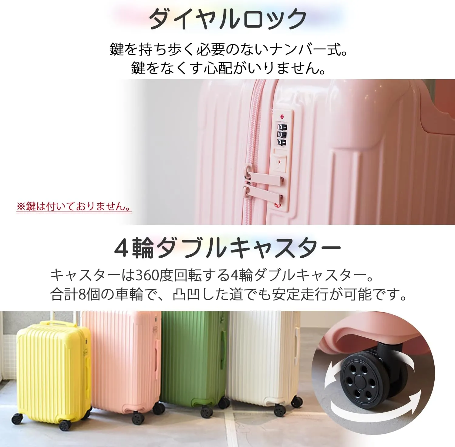 Trolley Luggage Zipper Type suitcase with dial Lock light weight [71-22036-73](Orange, M)