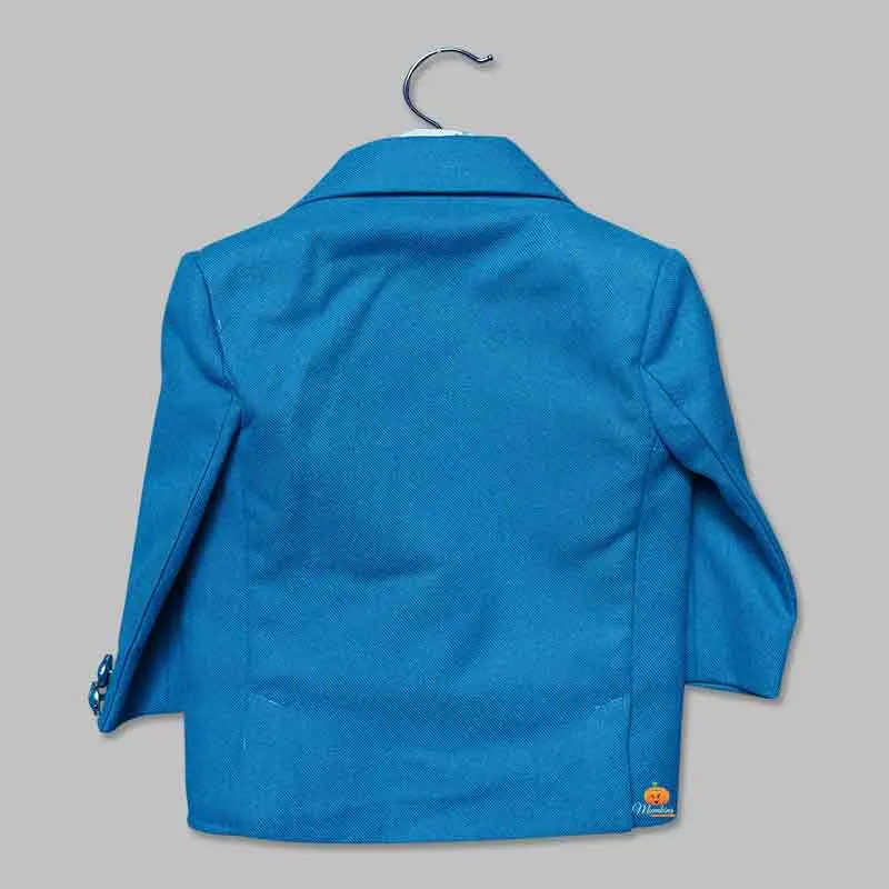 Turquoise Party Wear Boys Suit