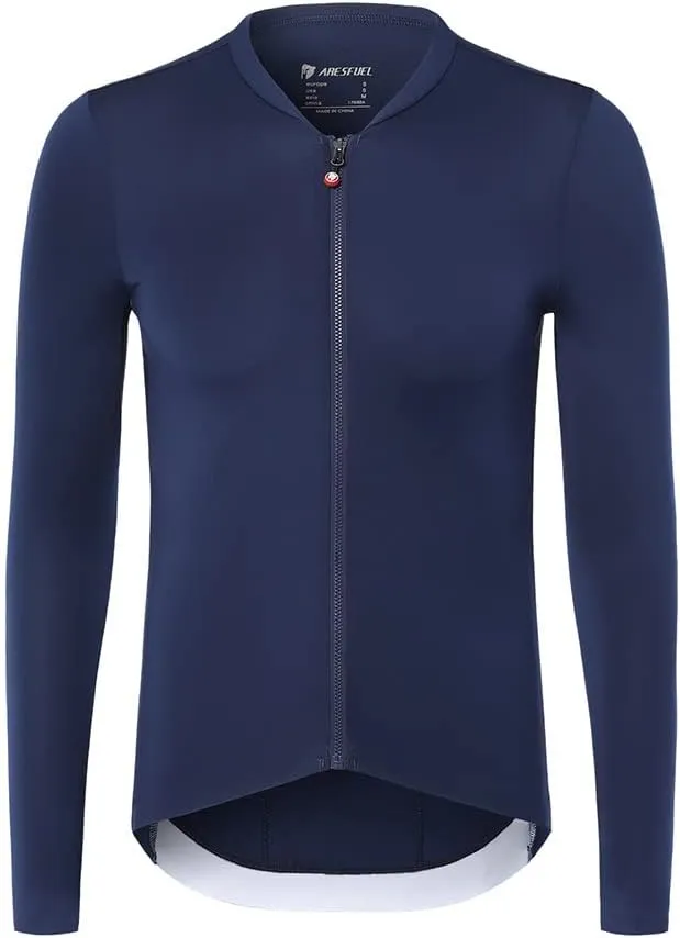 Ultra-Light Cycling Jersey Men Long Sleeve Slim-Fit Road Bike Jersey Bicycle Shirt