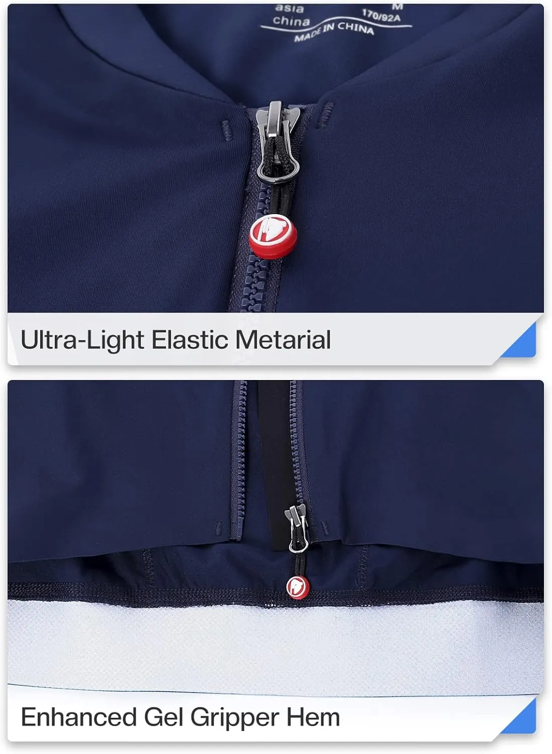 Ultra-Light Cycling Jersey Men Long Sleeve Slim-Fit Road Bike Jersey Bicycle Shirt
