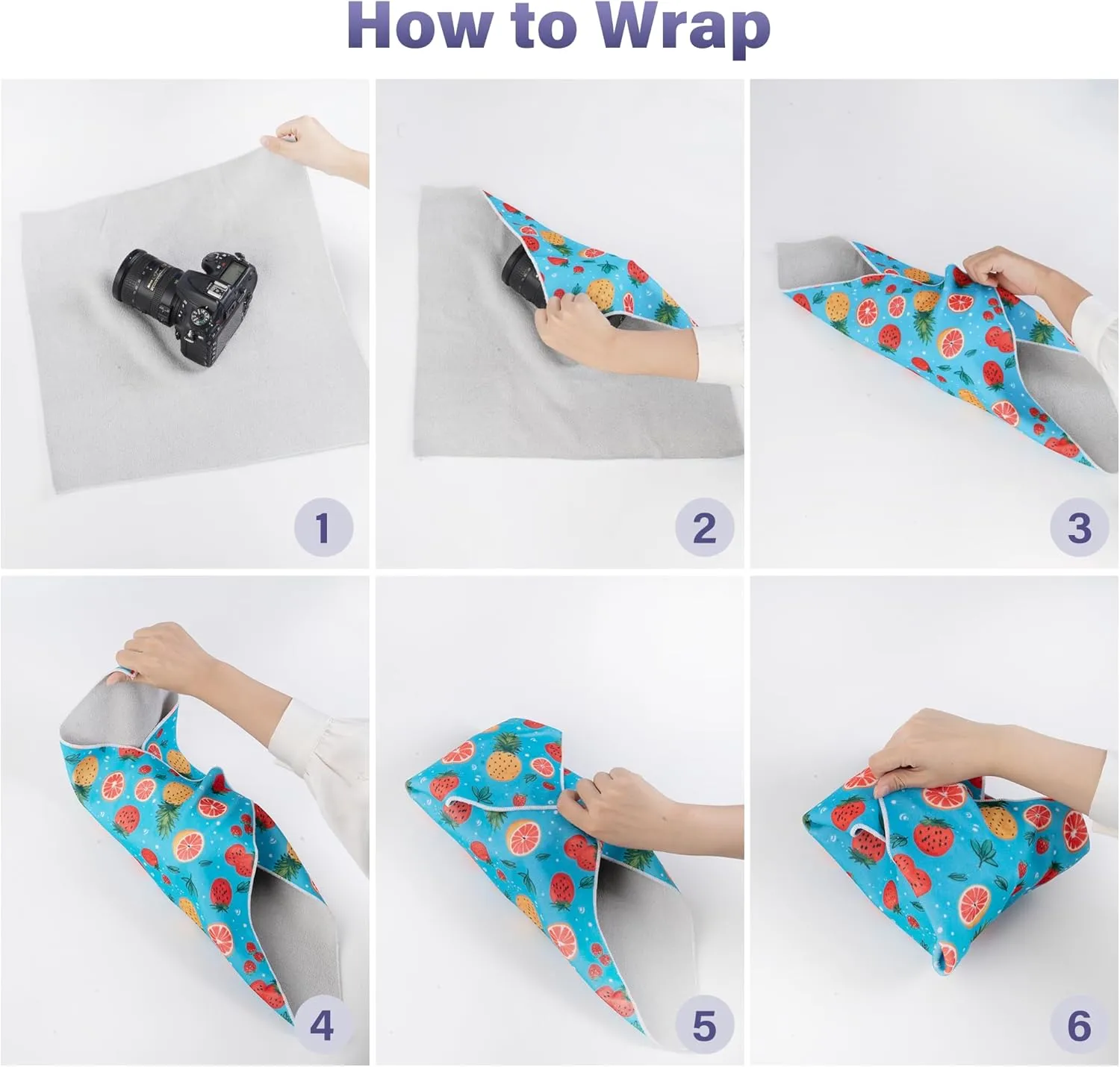 Walking Way Self-Adhesive Magic Cloth Makeup Bag, Portable Protective Cosmetic Pouch, Camera Lens Wrap, Stylish Travel Organizer for Beauty Essentials, Travel, Gifts & Daily Use