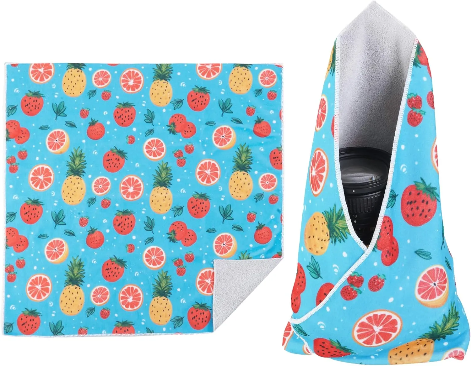 Walking Way Self-Adhesive Magic Cloth Makeup Bag, Portable Protective Cosmetic Pouch, Camera Lens Wrap, Stylish Travel Organizer for Beauty Essentials, Travel, Gifts & Daily Use