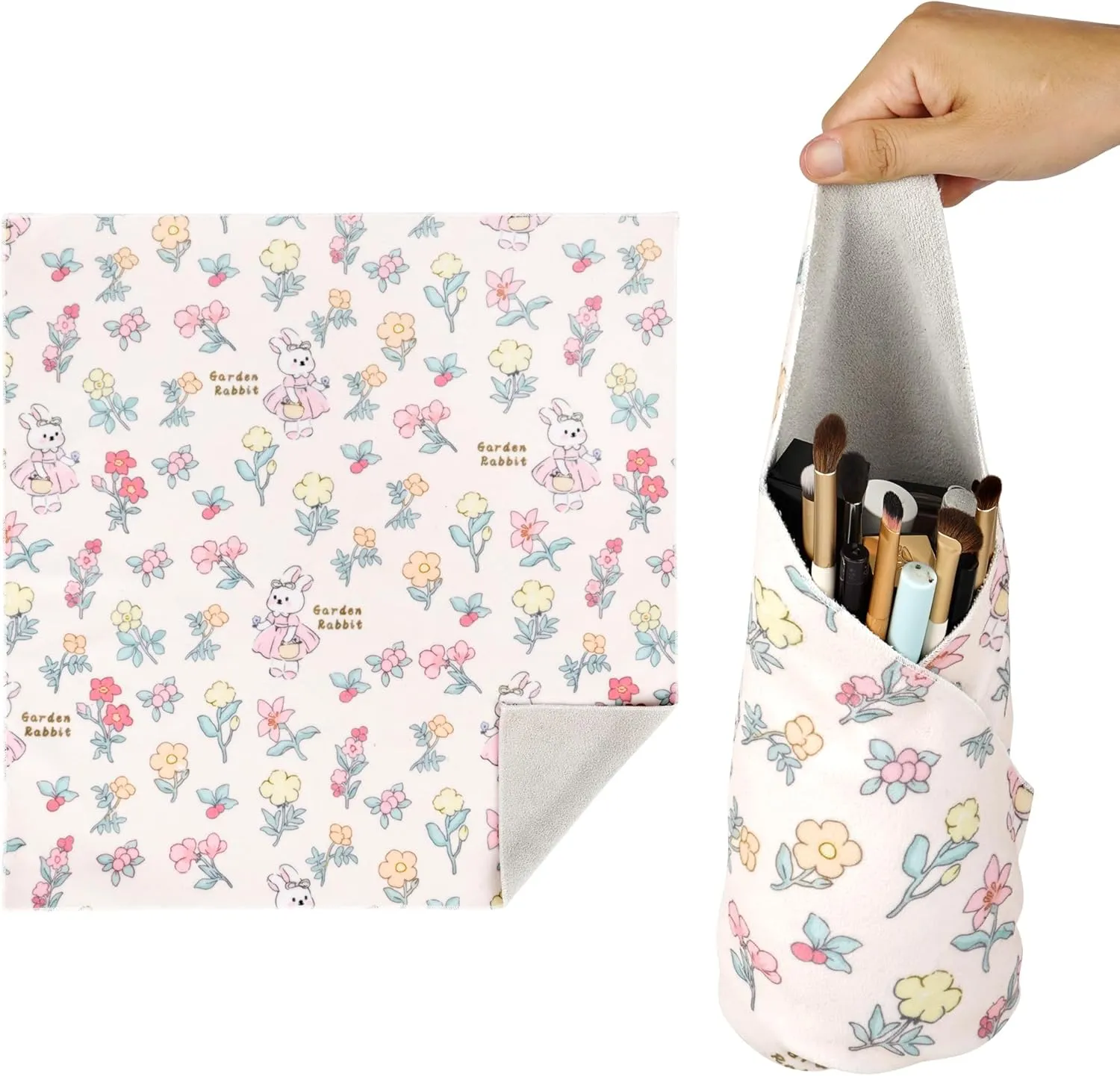 Walking Way Self-Adhesive Magic Cloth Makeup Bag, Portable Protective Cosmetic Pouch, Camera Lens Wrap, Stylish Travel Organizer for Beauty Essentials, Travel, Gifts & Daily Use