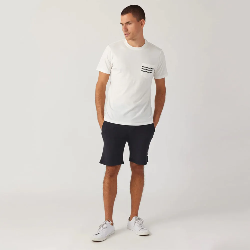Waves Pocket Tee (D White)