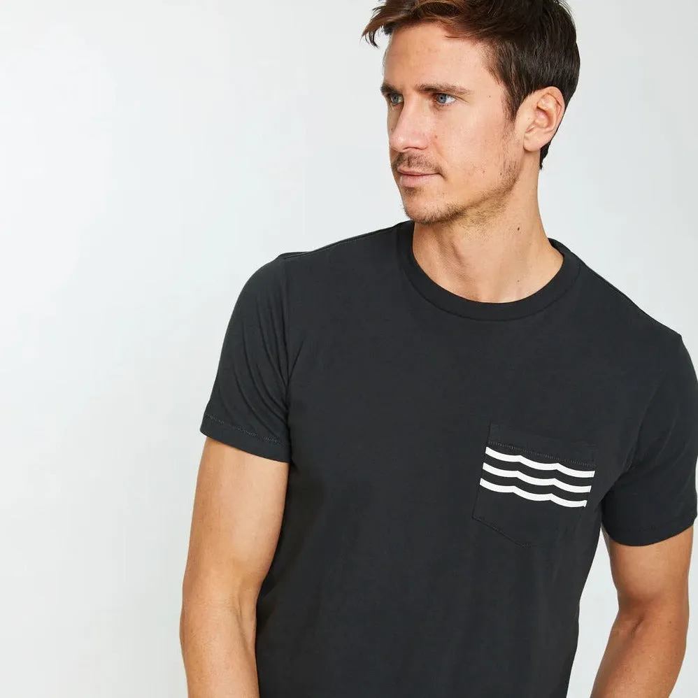 Waves Pocket Tee (Indigo)