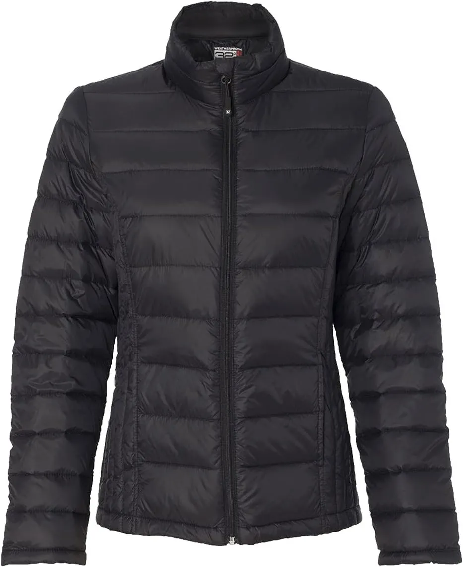 Weatherproof 15600W Ladies Packable Down Jacket - Black - L