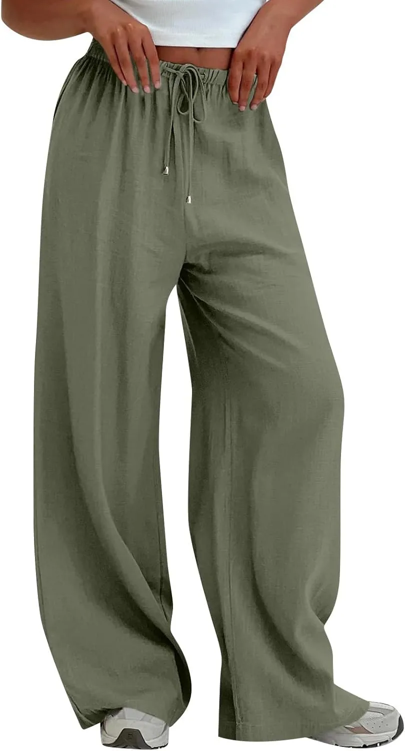 Wide Leg Pants for Women, Straight Leg Pants Baggy Wide High Waisted
