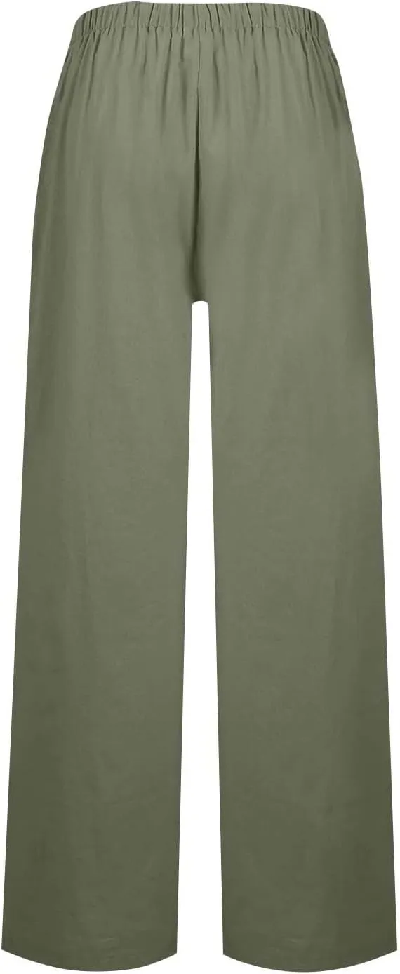 Wide Leg Pants for Women, Straight Leg Pants Baggy Wide High Waisted