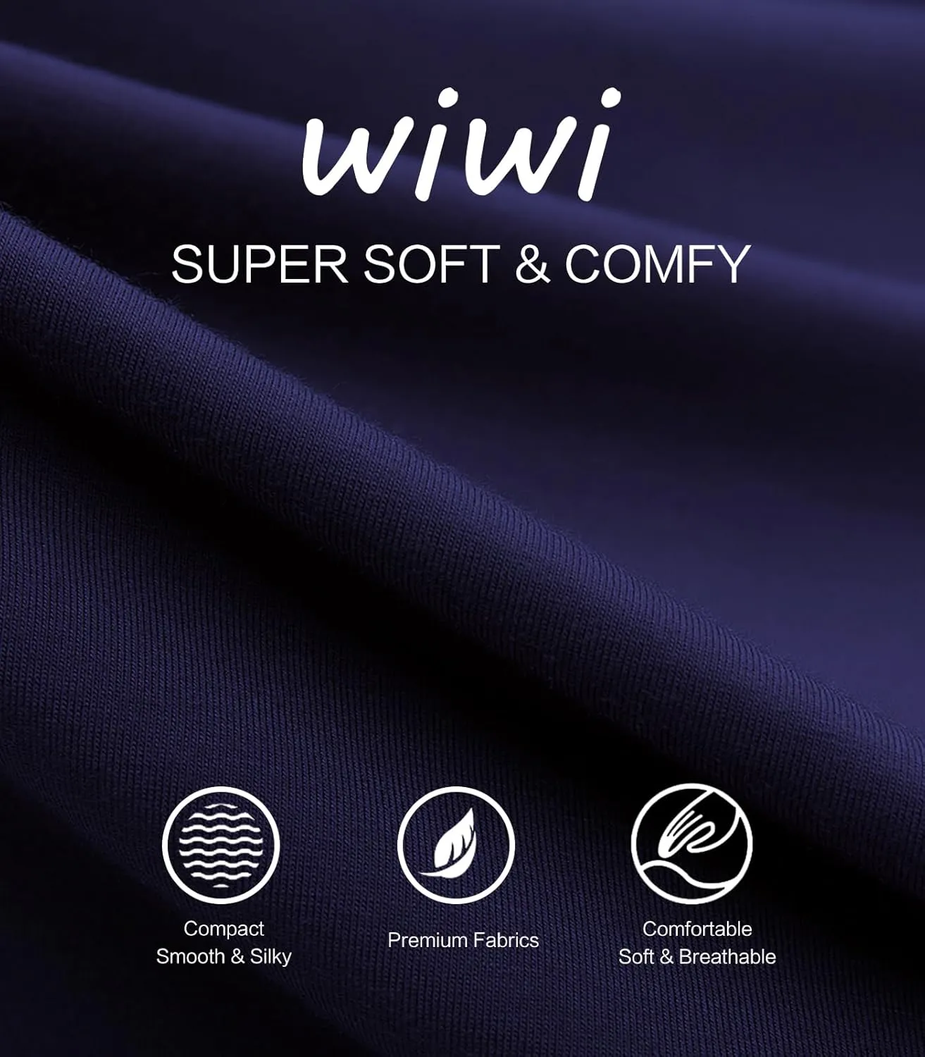 WiWi Pajamas for Women Soft Pajama Sets Short Sleeve Tops with Jogger Pants Viscose from Bamboo Pjs S-XXL