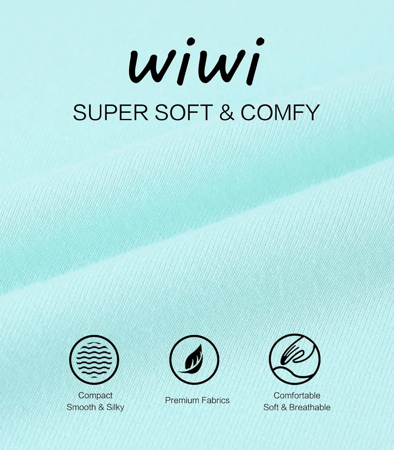 WiWi Pajamas Set for Women Soft Comfy Loungewear Short Sleeve Tops and Long Pants Viscose from Bamboo Sleepwear Pjs S-XXL
