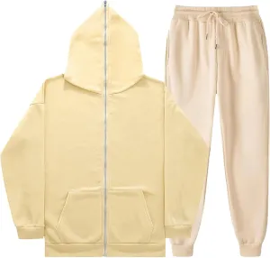 Women 2 Piece Outfits Long Sleeve V Neck Clothing Suits Pullover Tops Wide Leg Pants Outfits