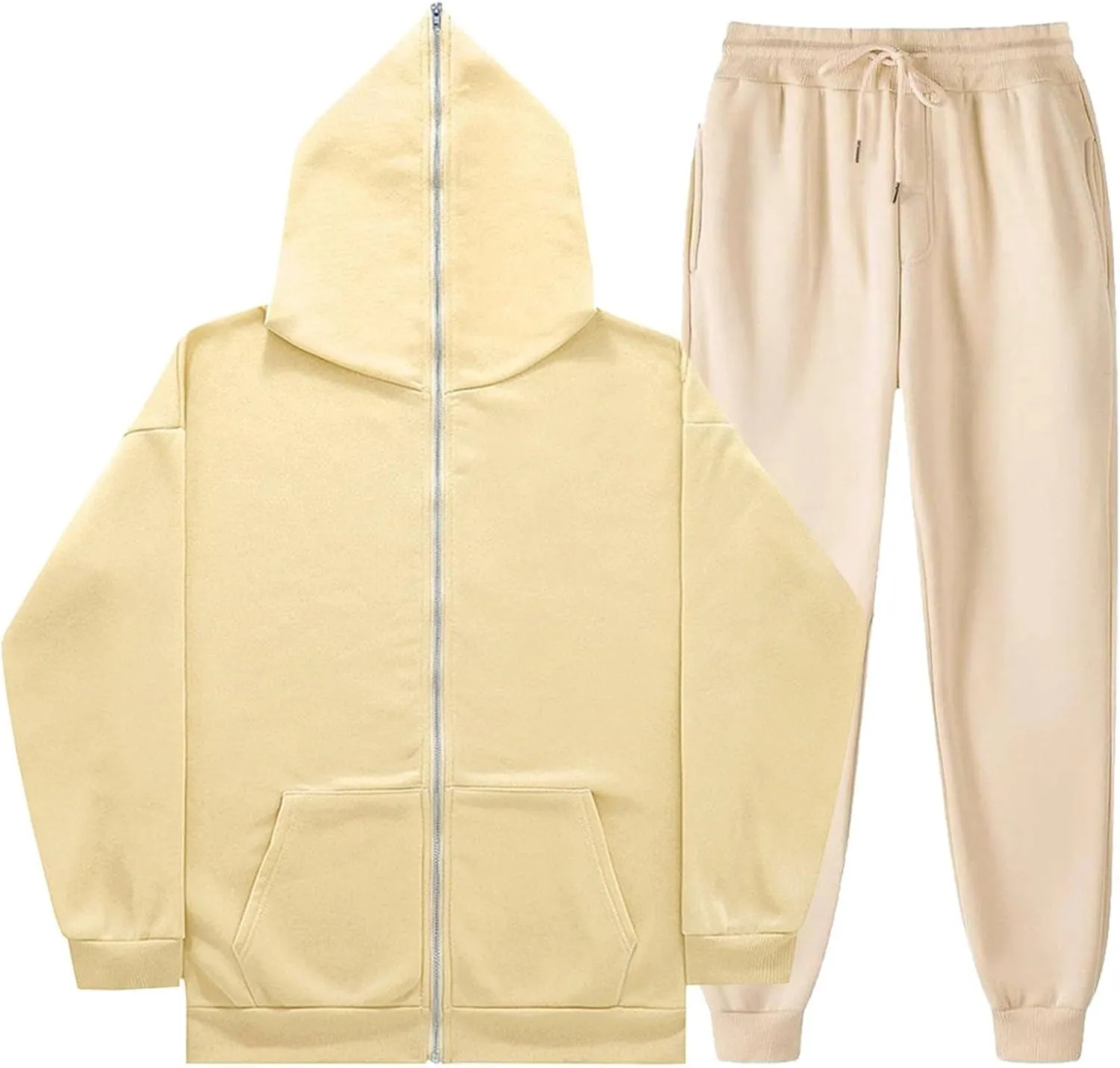 Women 2 Piece Outfits Long Sleeve V Neck Clothing Suits Pullover Tops Wide Leg Pants Outfits