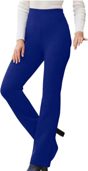Women High Waist Pull-On Dress Pants Tummy Control Yoga Legging Trousers Business Casual Office Suit Pants for Work
