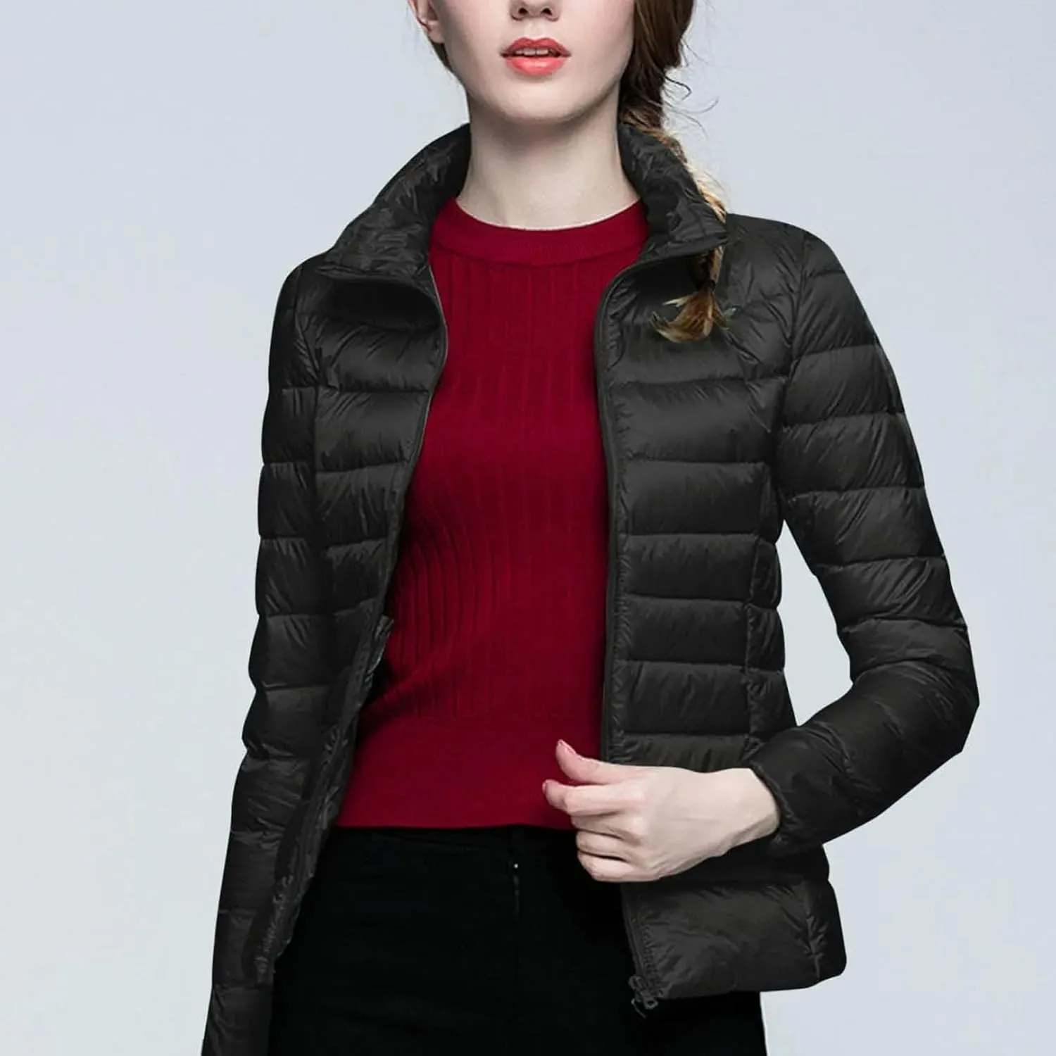 Women Short Warm Parka Coat Female Padded Cotton Clothes light Portable Outwear Padded clothes