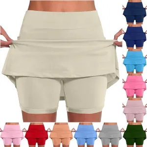 Women Skorts High Waist Athletic Sports Pants Skirts Workout Cute Golf Skorts Running Casual Tennis Skirt with Pockets
