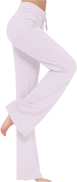 Women's Baggy Flared Pants Loose High Waist Wide Leg Pants Workout Out Leggings Casual Trousers Yoga Gym Pants