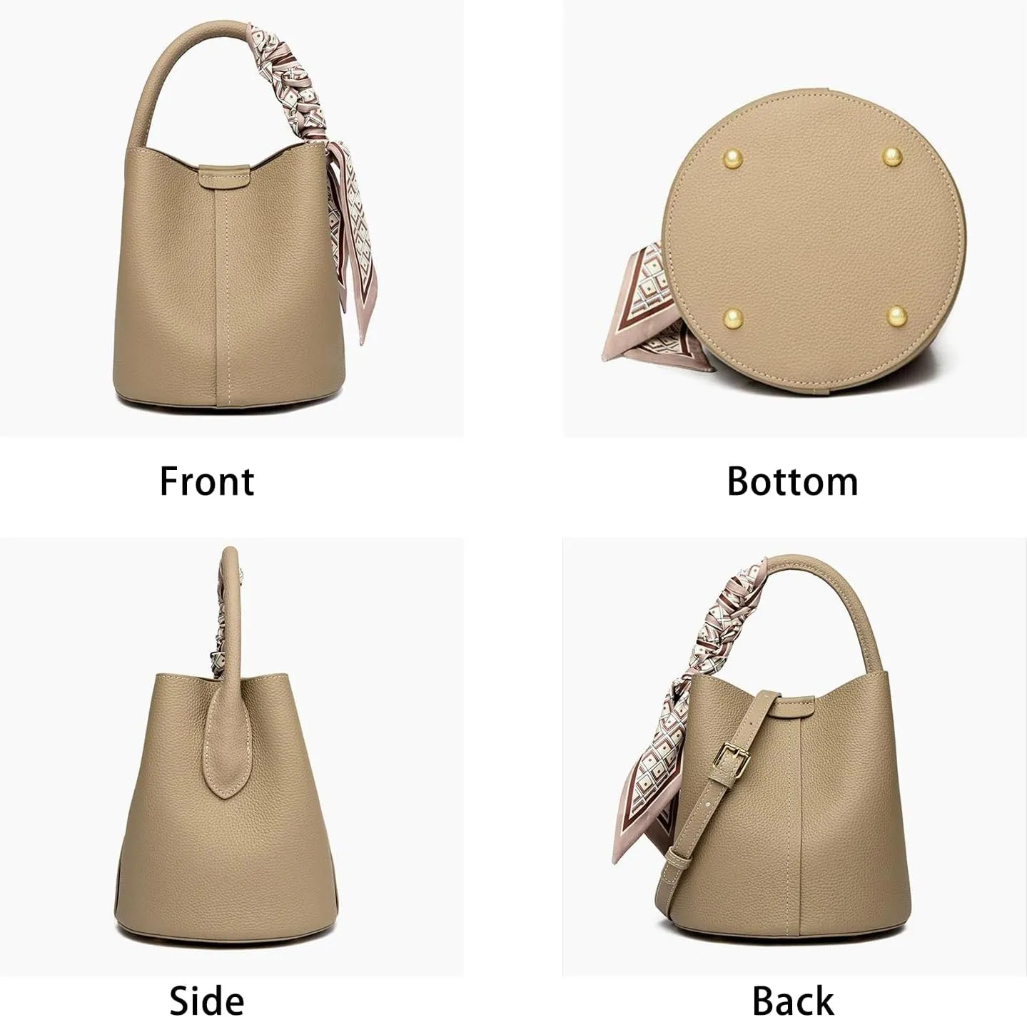 Women's bucket bag Women's small crossbody bag Y2K shoulder bag Simple handbag clutch small wallet