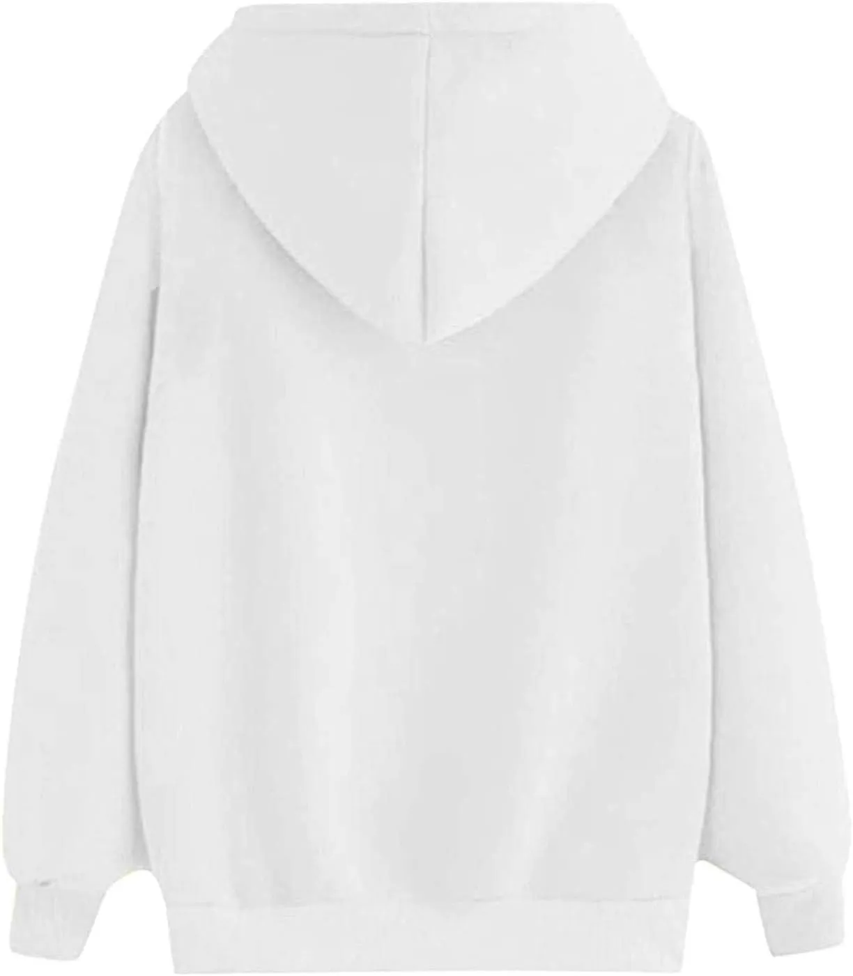 Women's Casual Heart Print Hoodies Lightweight Long Sleeve Pullover Hoodie Sweatshirt Tops with Kangaroo Pocket