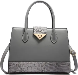 Women's Crocodile Tote Bag One-shoulder Straddle Handbag