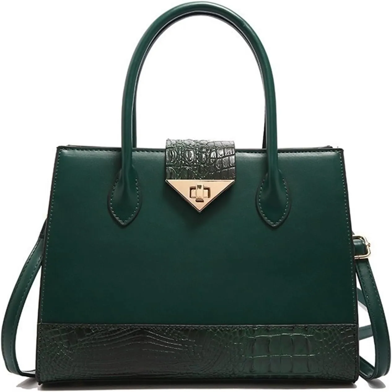 Women's Crocodile Tote Bag One-shoulder Straddle Handbag