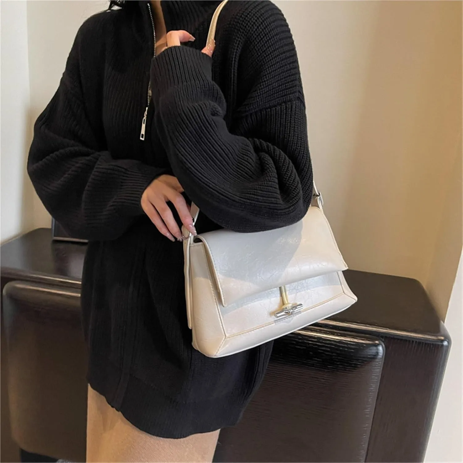 Women's oil shoulder bag crossbody bag