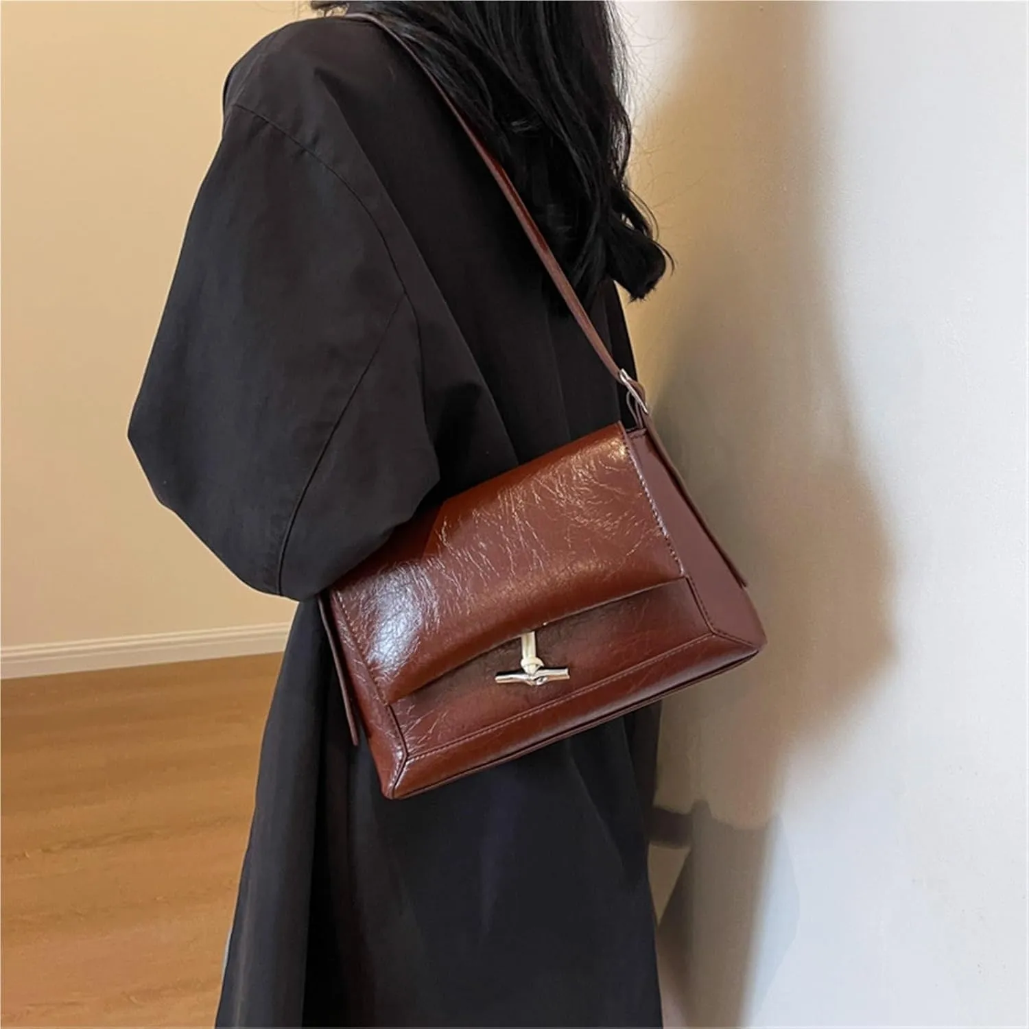 Women's oil shoulder bag crossbody bag