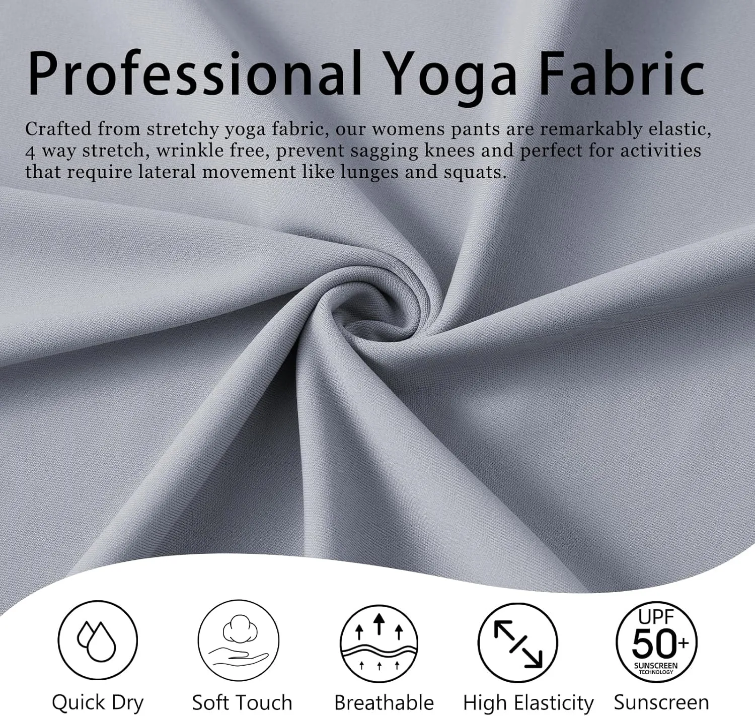 Womens Pants Straight Leg Sweatpants for Women Elastic Waist Work Pants Baggy Casual Drawstring Lounge Pants