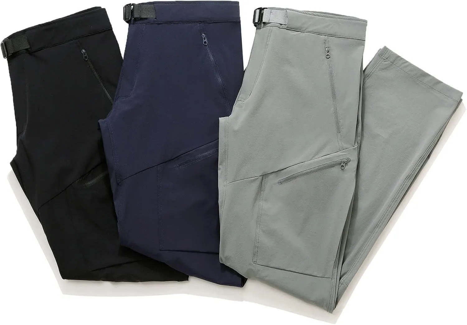 Workout Pants for Men Casual Waistband Skinny-Fit Stretch Quick Drying Hiking Trousers Outdoor Fashion Sweatpants