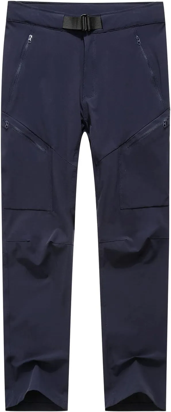 Workout Pants for Men Casual Waistband Skinny-Fit Stretch Quick Drying Hiking Trousers Outdoor Fashion Sweatpants