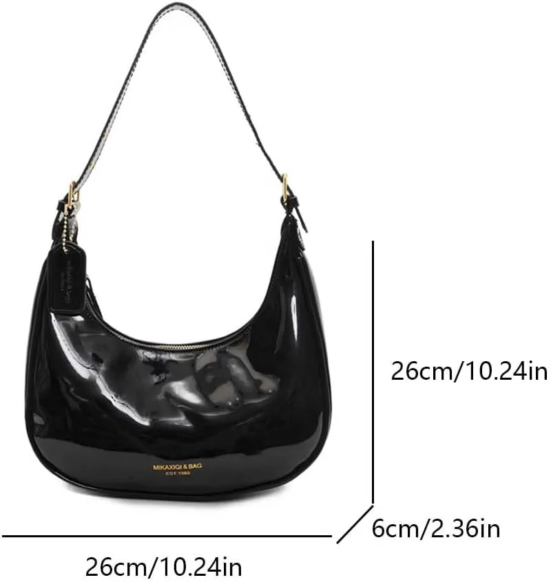 YFGBCX Cute Hobo Tote Handbag Crescent Shoulder Bags for Women Under the Arm Purses Mini Clutch Purse with Zipper Closure