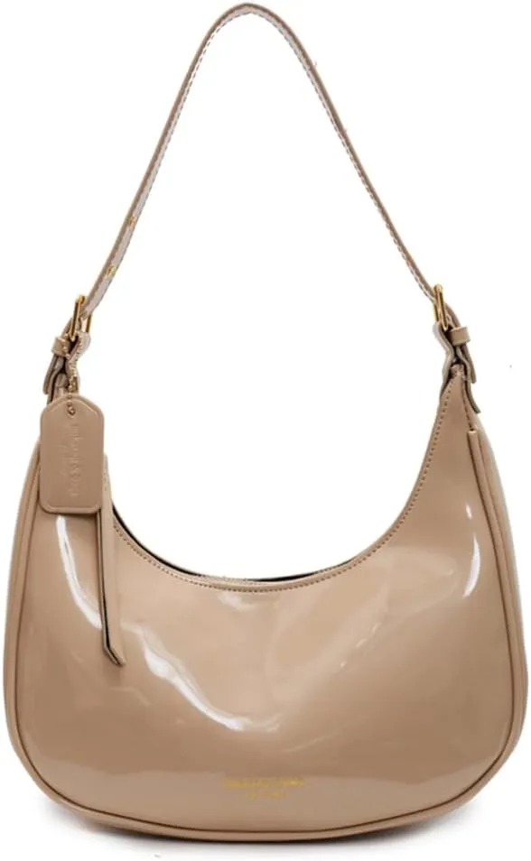 YFGBCX Cute Hobo Tote Handbag Crescent Shoulder Bags for Women Under the Arm Purses Mini Clutch Purse with Zipper Closure