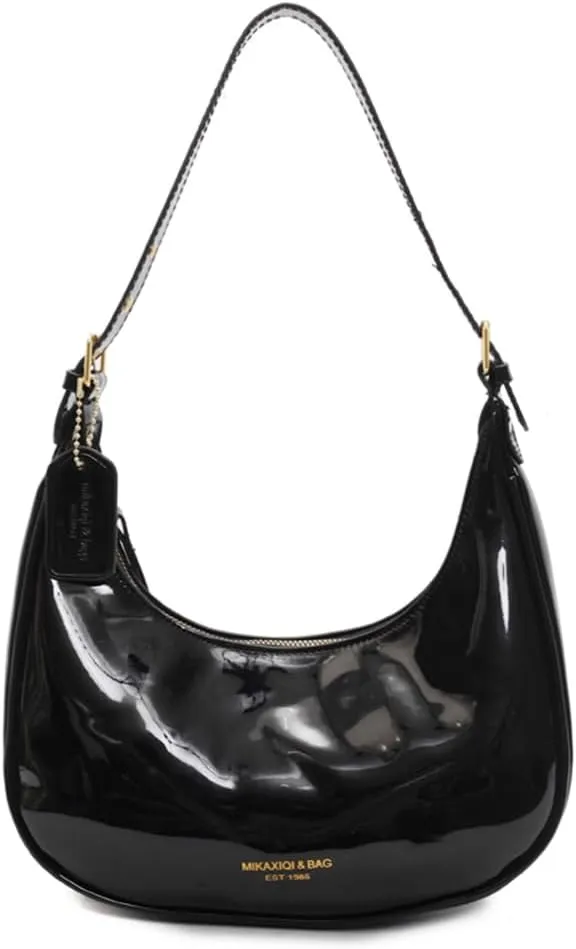 YFGBCX Cute Hobo Tote Handbag Crescent Shoulder Bags for Women Under the Arm Purses Mini Clutch Purse with Zipper Closure