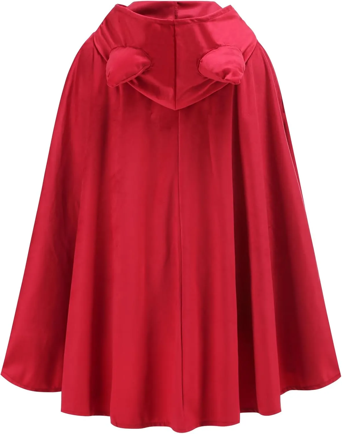 yolsun Little Red Riding Hood Cloak Adult Red Velvet Cape for Women Halloween Christmas Cosplay Costume