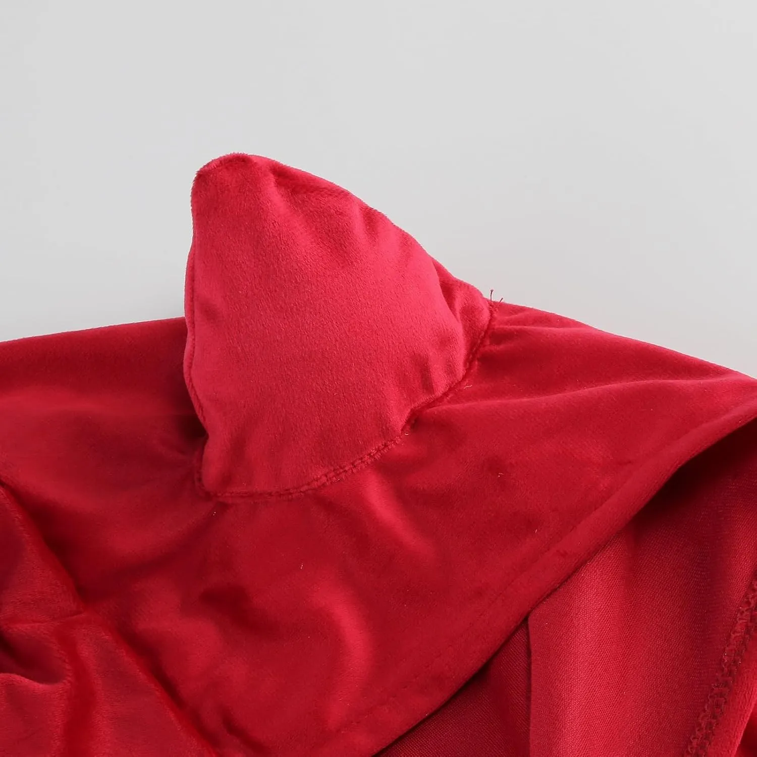 yolsun Little Red Riding Hood Cloak Adult Red Velvet Cape for Women Halloween Christmas Cosplay Costume