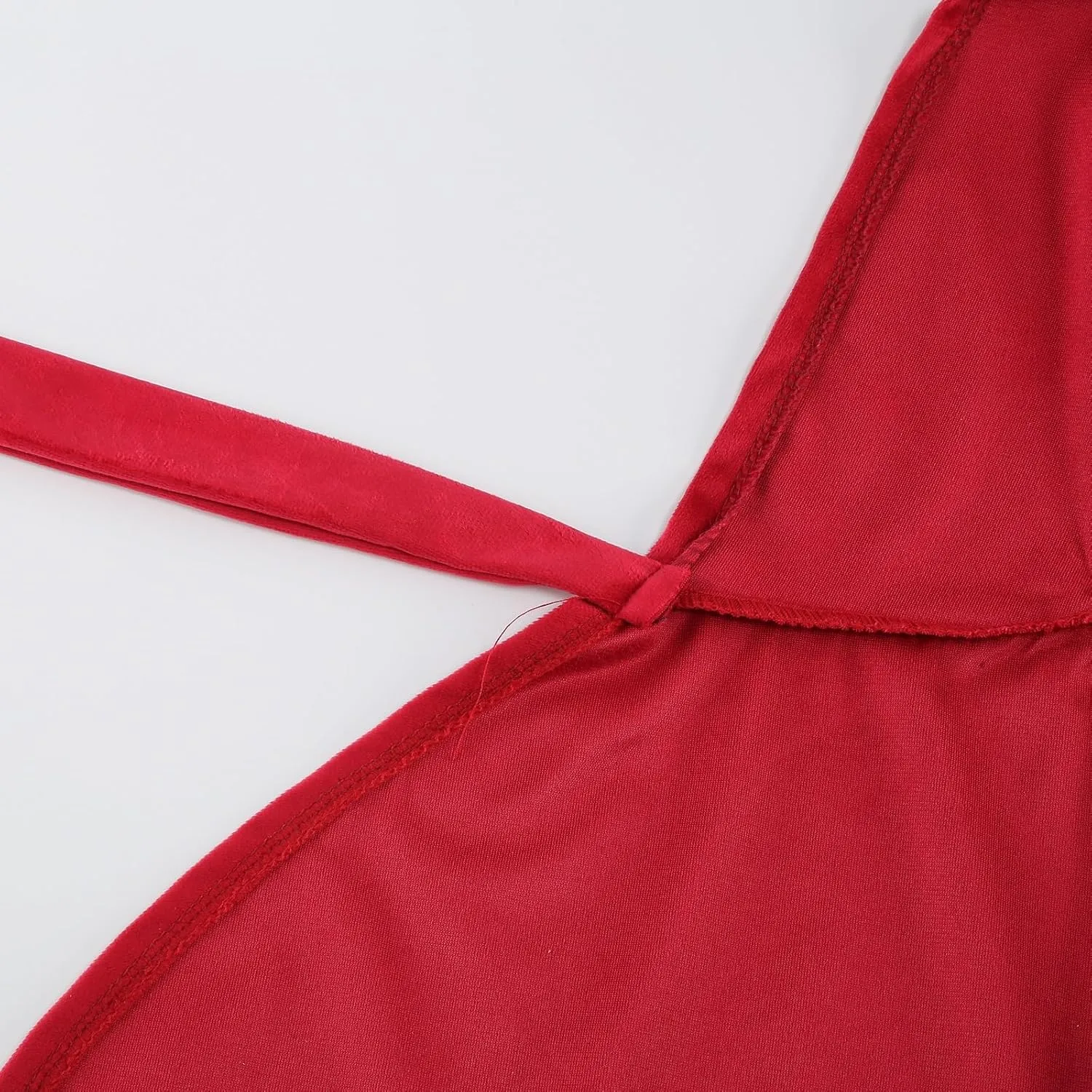 yolsun Little Red Riding Hood Cloak Adult Red Velvet Cape for Women Halloween Christmas Cosplay Costume